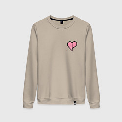 Женский свитшот Сердечко BlackPink - мини