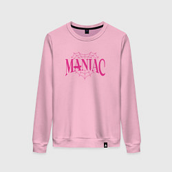 Свитшот хлопковый женский Maniac - stray kids, цвет: светло-розовый