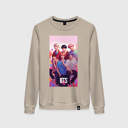 Женский свитшот BTS art anime style