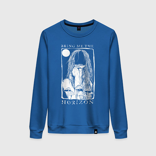 Женский свитшот Bring Me the Horizon girl / Синий – фото 1