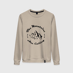 Женский свитшот Горы зовут - The mountains are calling