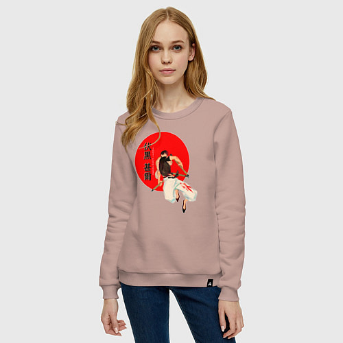 Женский свитшот Touji Fushiguro / Пыльно-розовый – фото 3