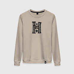 Свитшот хлопковый женский Bring Me The Horizon emblem, цвет: миндальный