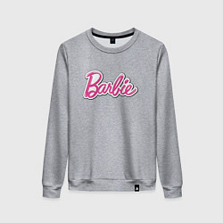 Свитшот хлопковый женский Barbie title, цвет: меланж
