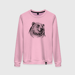 Женский свитшот Медведь улыбается