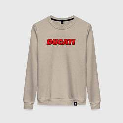 Женский свитшот Ducati - красный градиент