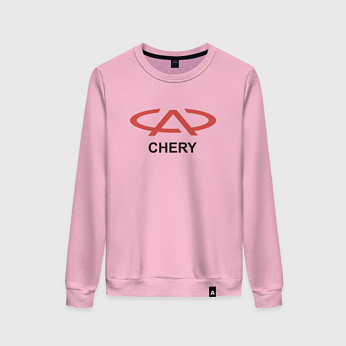 Женский свитшот Chery Logo / Светло-розовый – фото 1