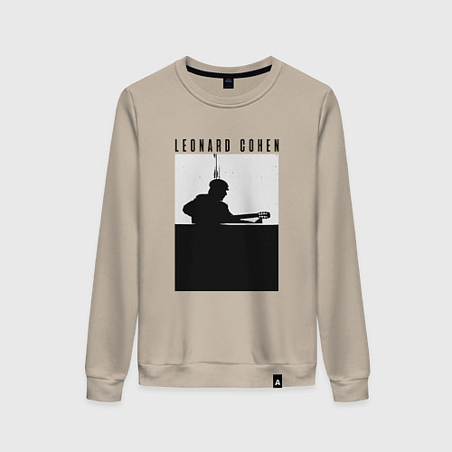 Женский свитшот Tribute to Leonard Cohen / Миндальный – фото 1