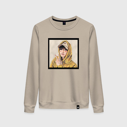 Женский свитшот Хан Джи Сон - Stray Kids / Миндальный – фото 1