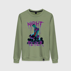 Женский свитшот Ночная лихорадка
