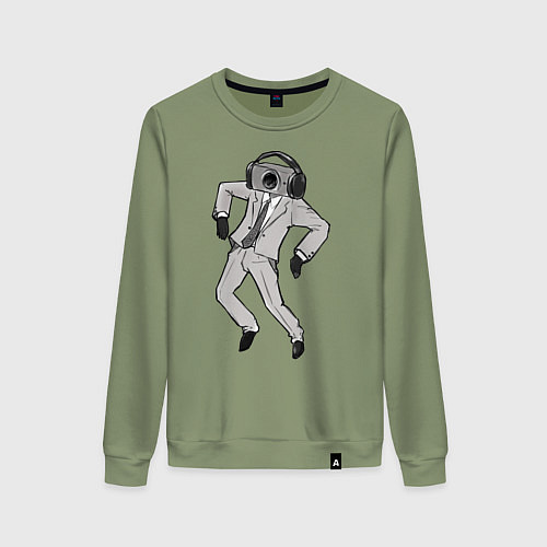 Женский свитшот Camera man / Авокадо – фото 1