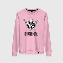 Свитшот хлопковый женский Thunderdome v 2, цвет: светло-розовый