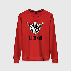 Свитшот хлопковый женский Thunderdome v 2, цвет: красный