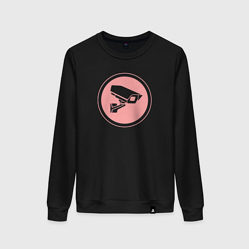 Женский свитшот Skibidi toilet Camera / Черный – фото 1