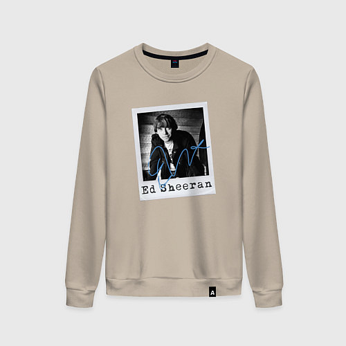 Женский свитшот Тру фанат Ed Sheeran / Миндальный – фото 1