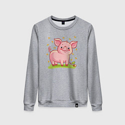 Женский свитшот Розовый поросёнок