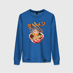 Свитшот хлопковый женский Ramen Рамен, цвет: синий