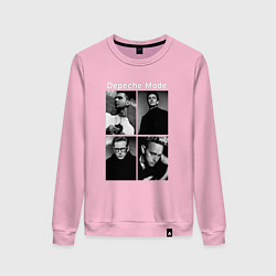 Свитшот хлопковый женский Depeche Mode Violator 2, цвет: светло-розовый