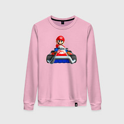 Свитшот хлопковый женский Марио гоняет, цвет: светло-розовый