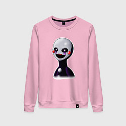 Свитшот хлопковый женский FNAF Марионетка, цвет: светло-розовый