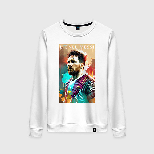 Женский свитшот Lionel Messi - football - striker / Белый – фото 1