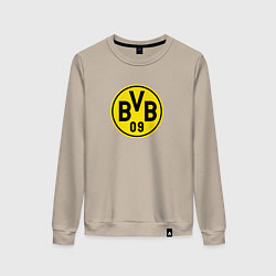 Свитшот хлопковый женский Borussia fc sport, цвет: миндальный