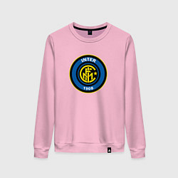 Свитшот хлопковый женский Inter sport fc, цвет: светло-розовый