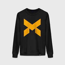 Свитшот хлопковый женский Monarch solutions, цвет: черный