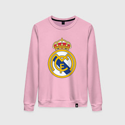Свитшот хлопковый женский Real madrid fc sport, цвет: светло-розовый