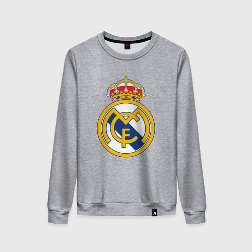 Женский свитшот Real madrid fc sport / Меланж – фото 1