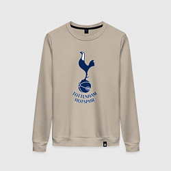 Свитшот хлопковый женский Tottenham Hotspur fc sport, цвет: миндальный