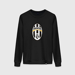 Свитшот хлопковый женский Juventus sport fc, цвет: черный