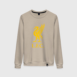 Свитшот хлопковый женский Liverpool sport fc, цвет: миндальный