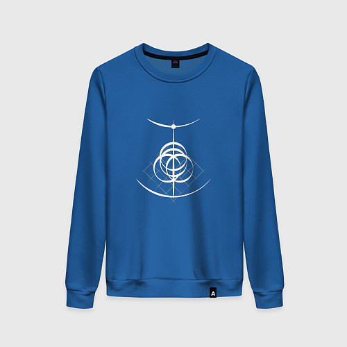 Женский свитшот Логотип Elden Ring арт / Синий – фото 1
