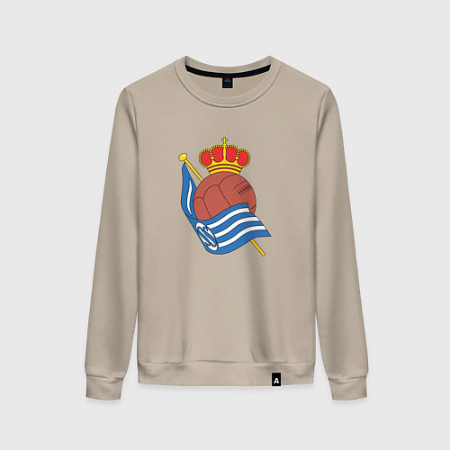 Женский свитшот Real Sociedad fc club / Миндальный – фото 1