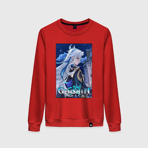 Женский свитшот Нёвиллет - Геншин Импакт / Красный – фото 1