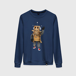 Женский свитшот Roblox робот машет