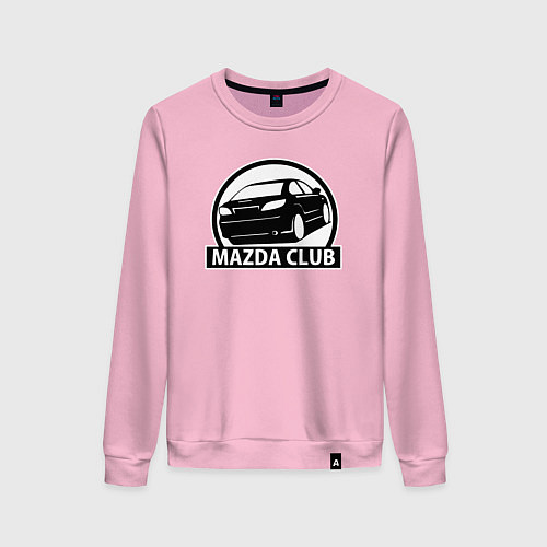 Женский свитшот Mazda club / Светло-розовый – фото 1