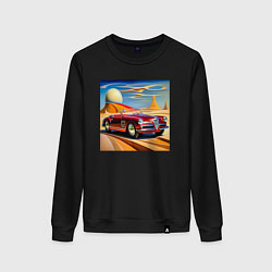 Свитшот хлопковый женский Альфа Ромео в стиле, цвет: черный