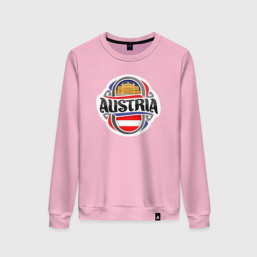 Женский свитшот В Австрии / Светло-розовый – фото 1
