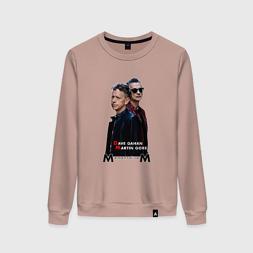 Женский свитшот Depeche Mode - Dave and Martin Memento Mori / Пыльно-розовый – фото 1