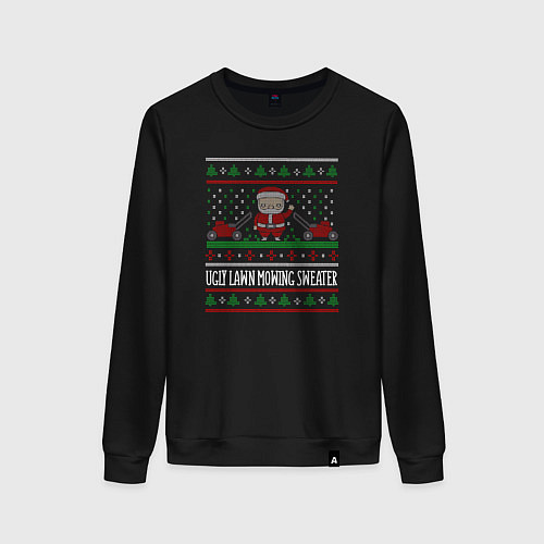 Женский свитшот Ugly lawn mowing sweater / Черный – фото 1