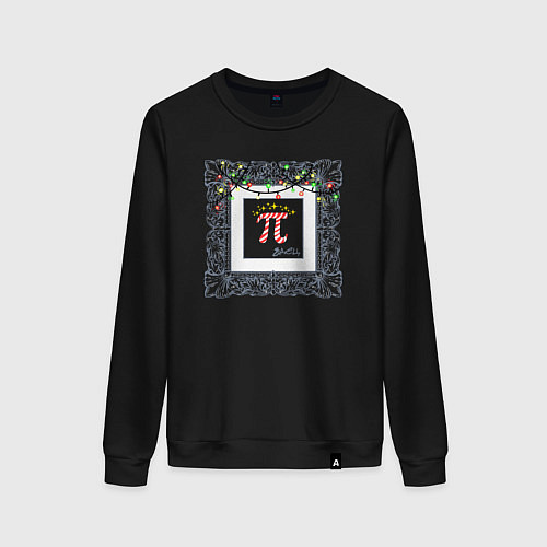 Женский свитшот Мнение на новогодние праздники / Черный – фото 1