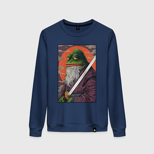 Женский свитшот Pepe samurai / Тёмно-синий – фото 1