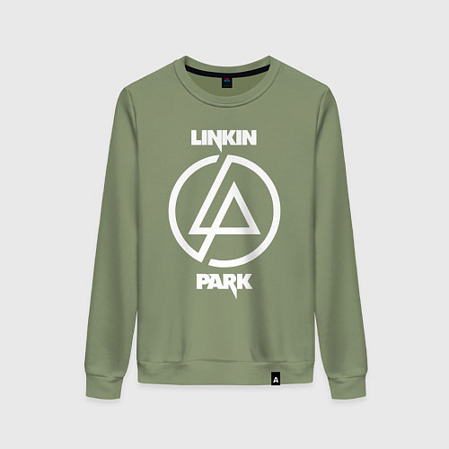 Женский свитшот Linkin Park logo / Авокадо – фото 1