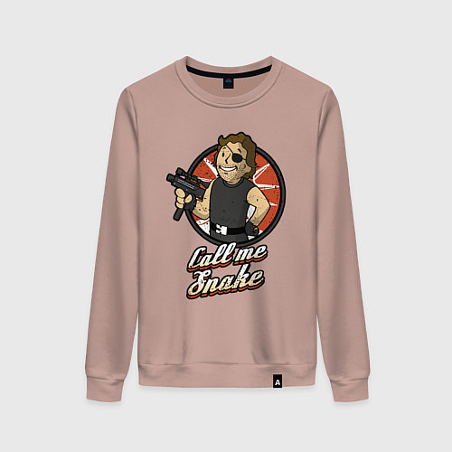 Женский свитшот Vault snake / Пыльно-розовый – фото 1