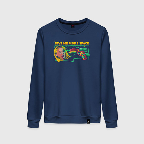 Женский свитшот Больше космоса / Тёмно-синий – фото 1