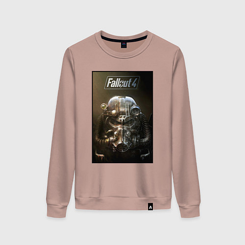 Женский свитшот Fallout armour poster / Пыльно-розовый – фото 1