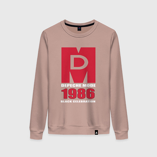 Женский свитшот Depeche Mode - Black Celebration album merch / Пыльно-розовый – фото 1