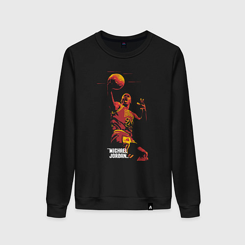 Женский свитшот Flying Jordan / Черный – фото 1